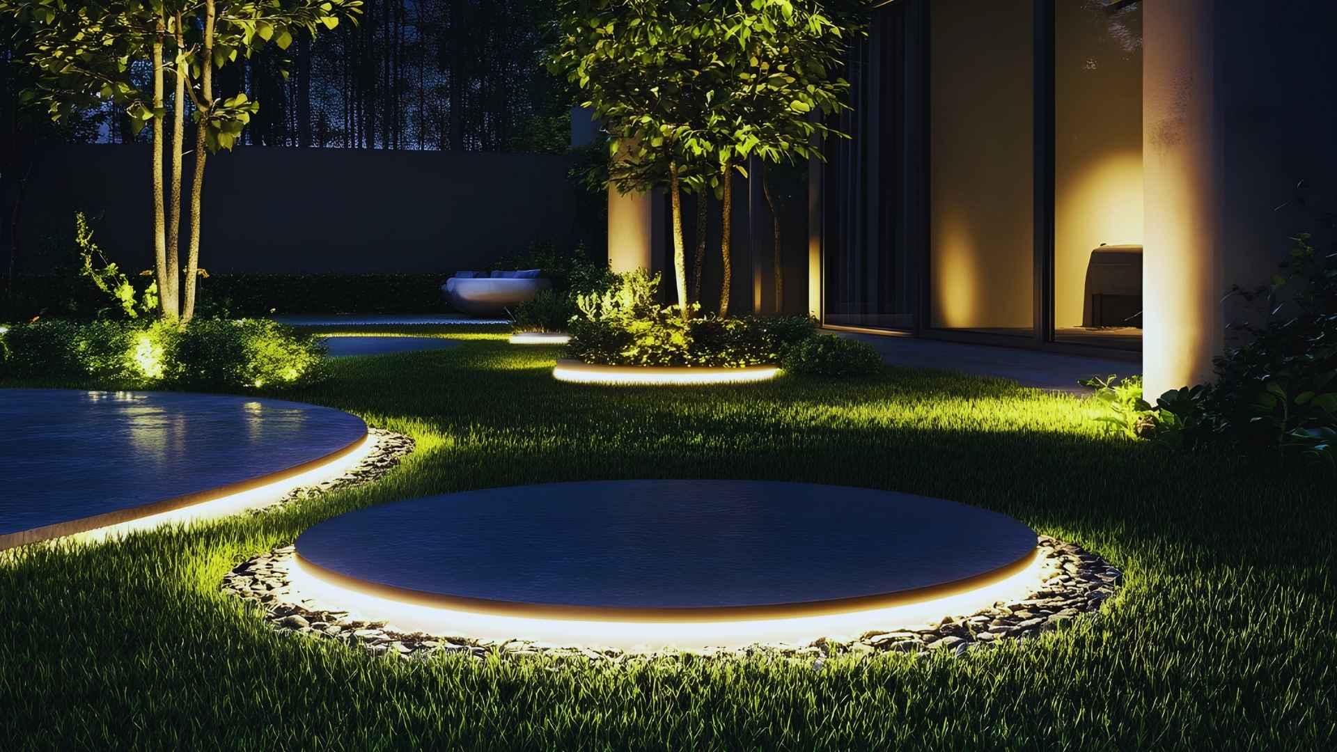 Iluminación exterior accesible jardines, patios y zonas comunes bien iluminadas y seguras - Desarrollos Integrales Lumijisa